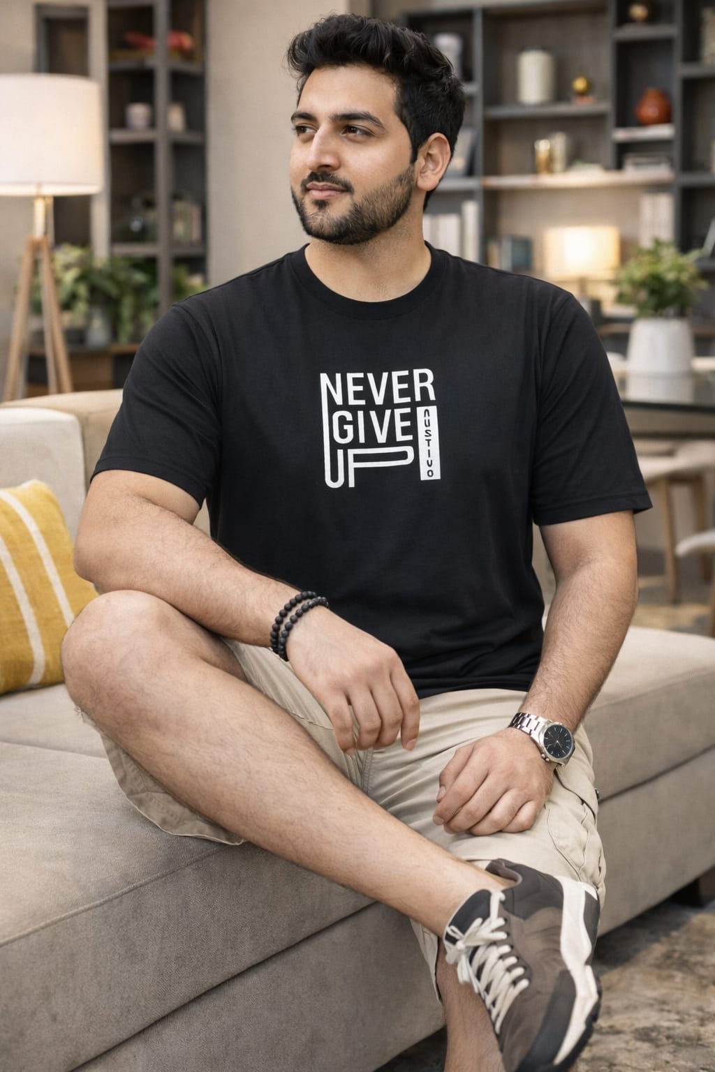 Austivo Men's Active Wear  T-shirt