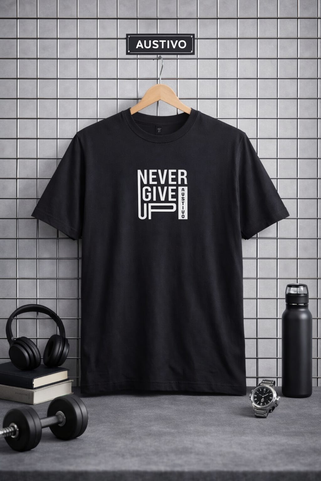 Austivo Men's Active Wear  T-shirt