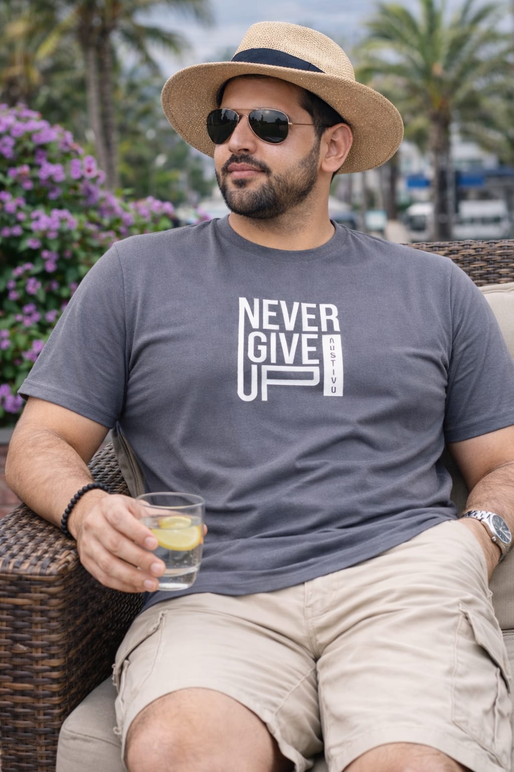 Austivo Men's Active Wear  T-shirt