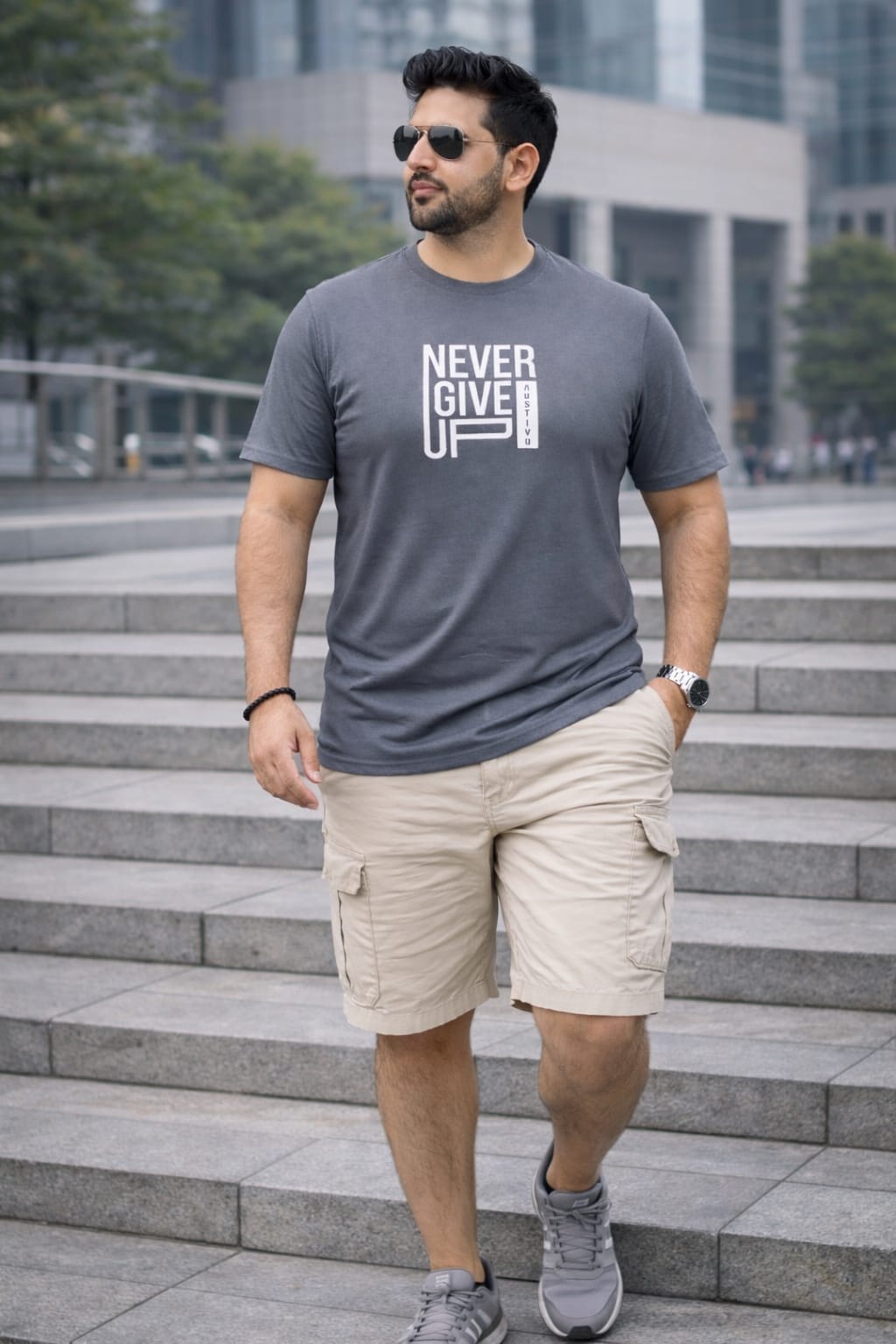 Austivo Men's Active Wear  T-shirt