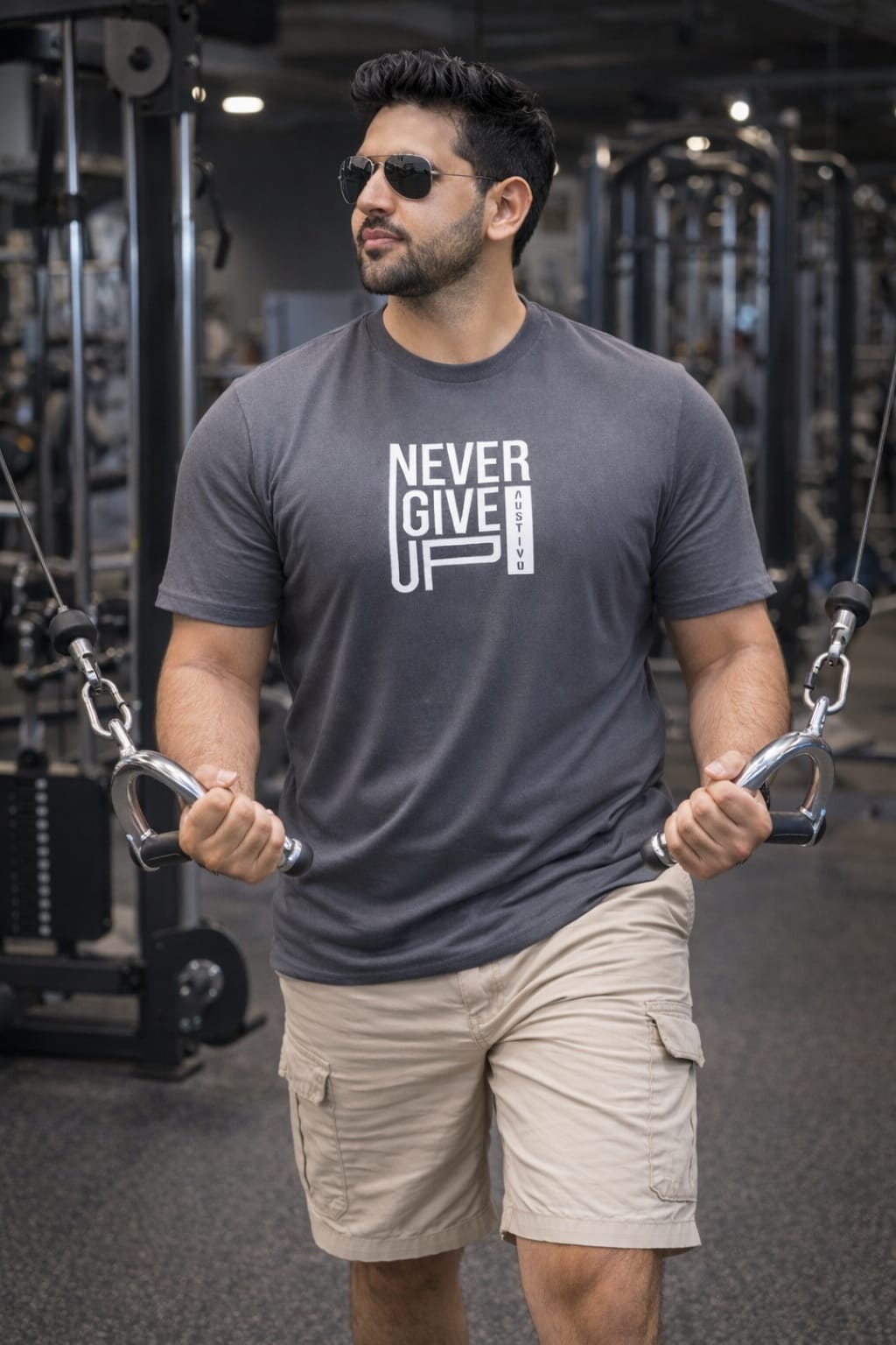 Austivo Men's Active Wear  T-shirt