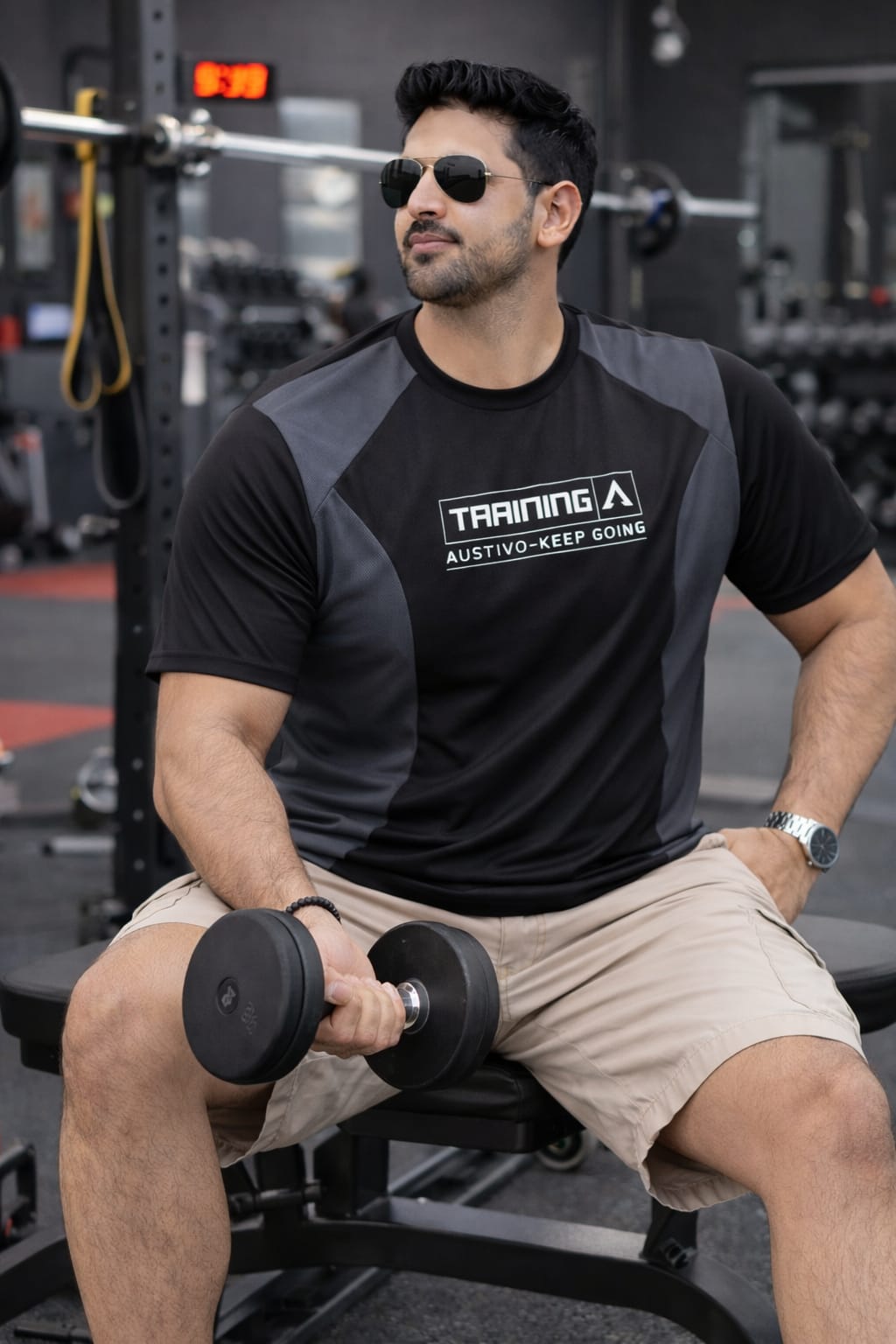 Austivo Men's Active Wear  T-shirt