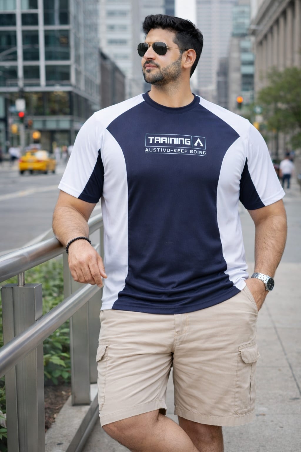 Austivo Men's Active Wear  T-shirt