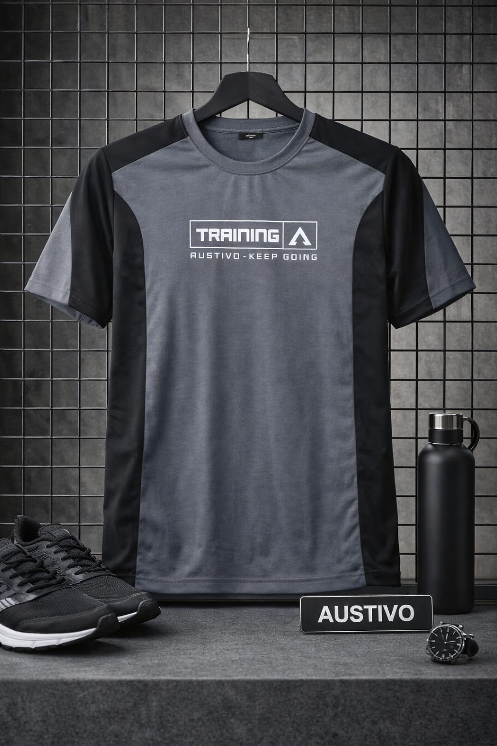 Austivo Men's Active Wear  T-shirt