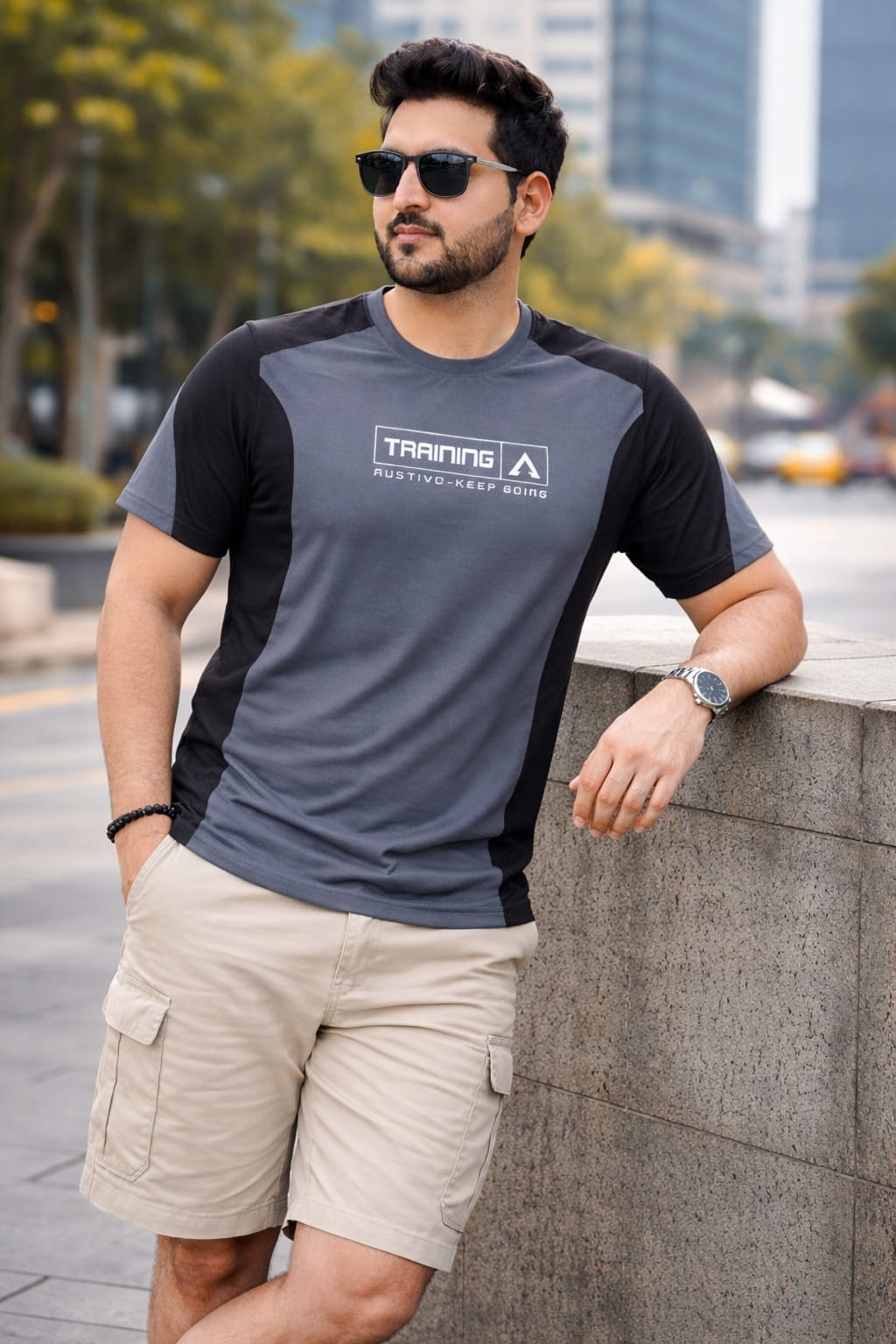 Austivo Men's Active Wear  T-shirt