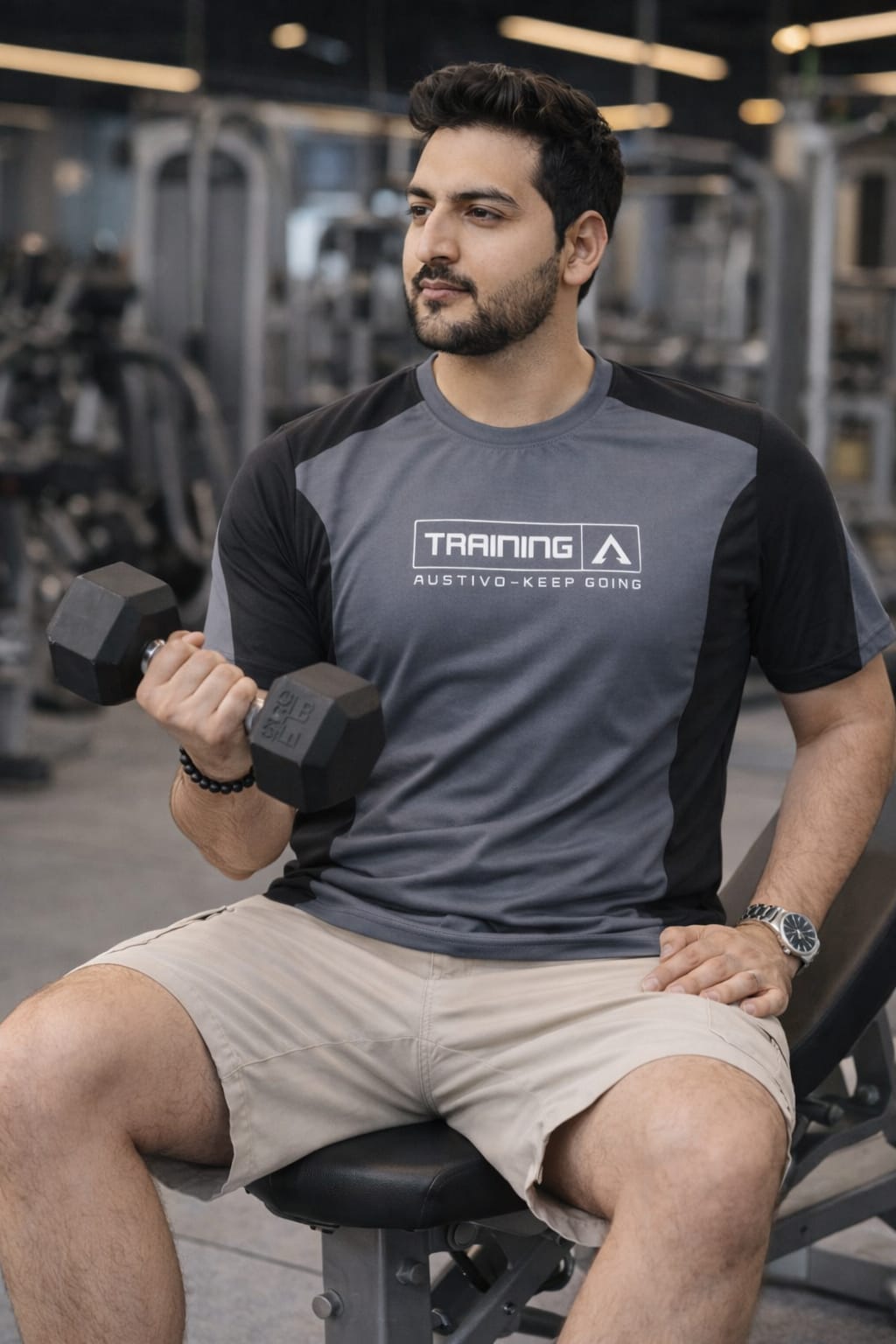 Austivo Men's Active Wear  T-shirt