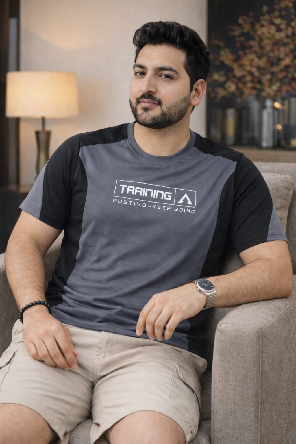 Austivo Men's Active Wear  T-shirt