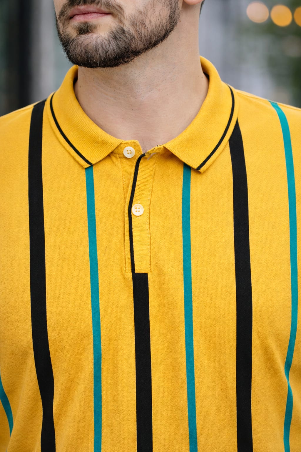 Austin Wood Solid Men Polo Neck Multicolor T-Shirt