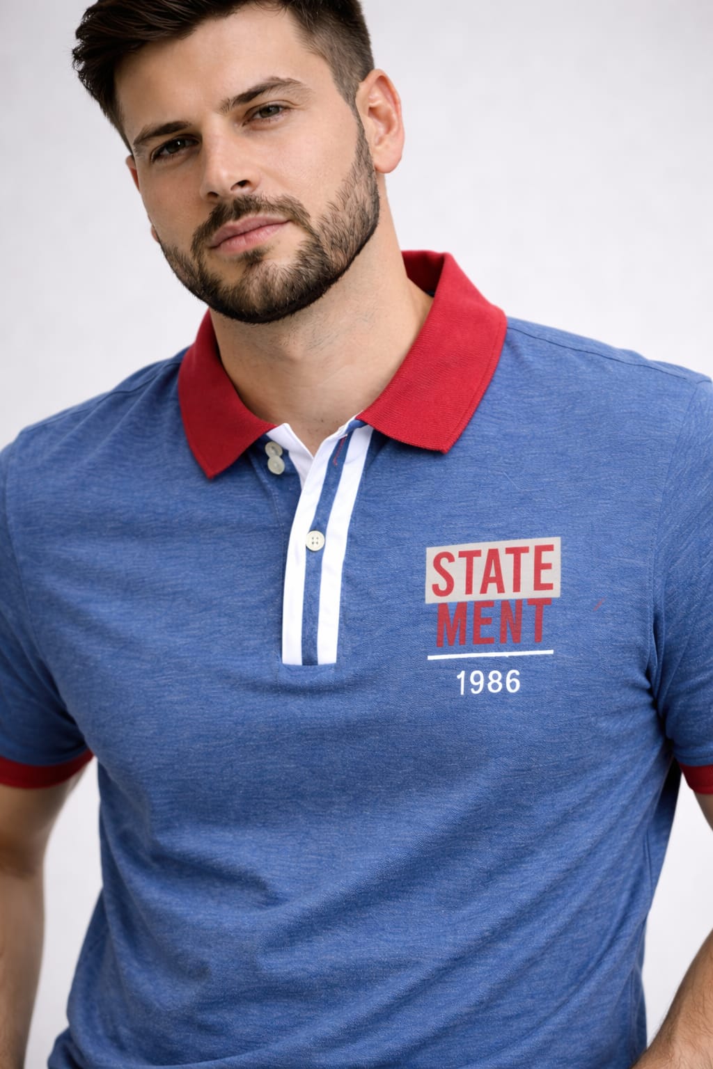 Austin Wood Solid Men Polo Neck Multicolor T-Shirt