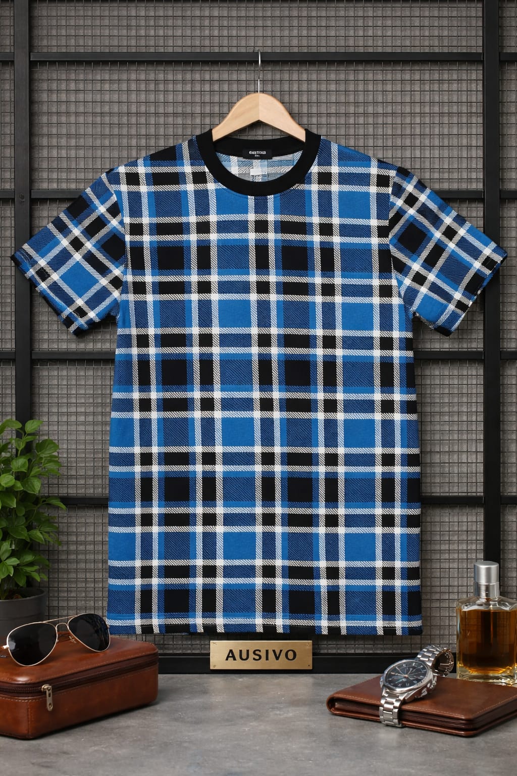 Austivo Men Round Neck Multicolor T-Shirt