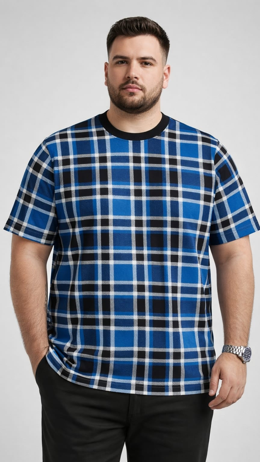 Austivo Men Round Neck Multicolor T-Shirt