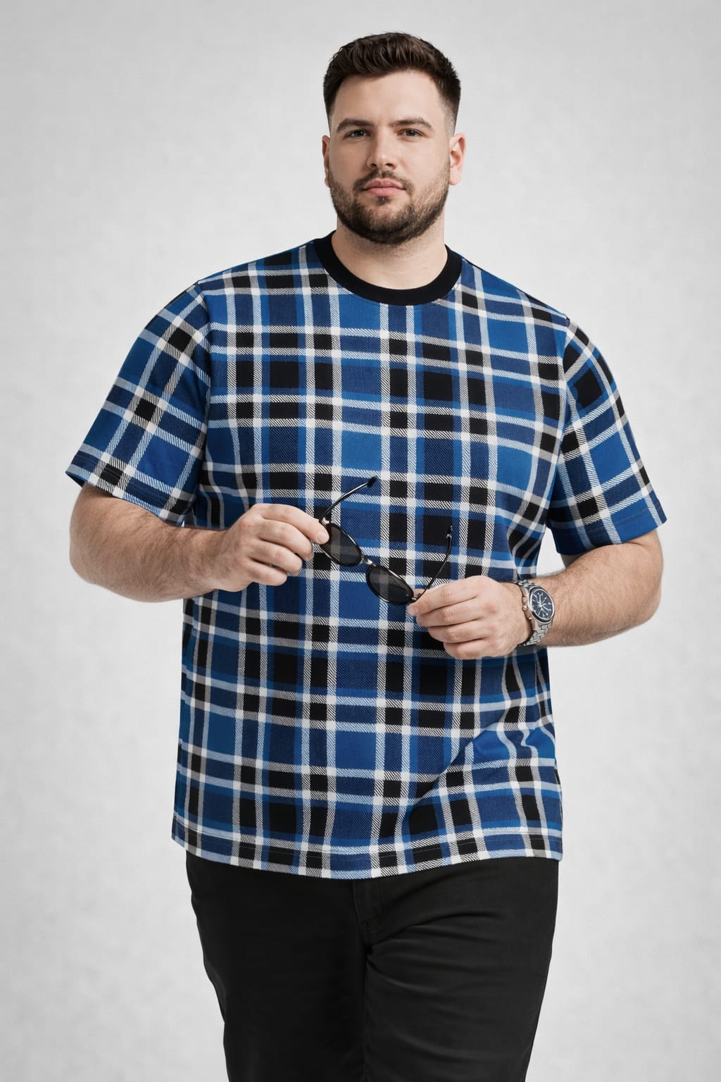 Austivo Men Round Neck Multicolor T-Shirt