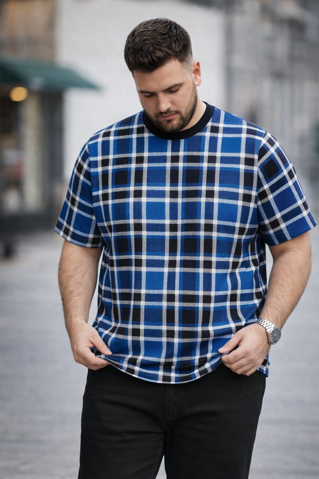 Austivo Men Round Neck Multicolor T-Shirt