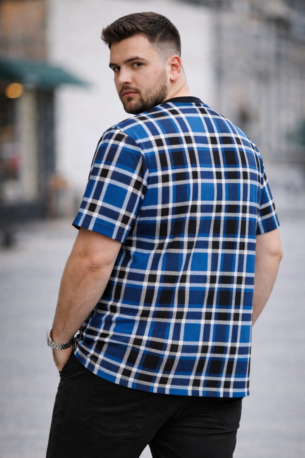 Austivo Men Round Neck Multicolor T-Shirt