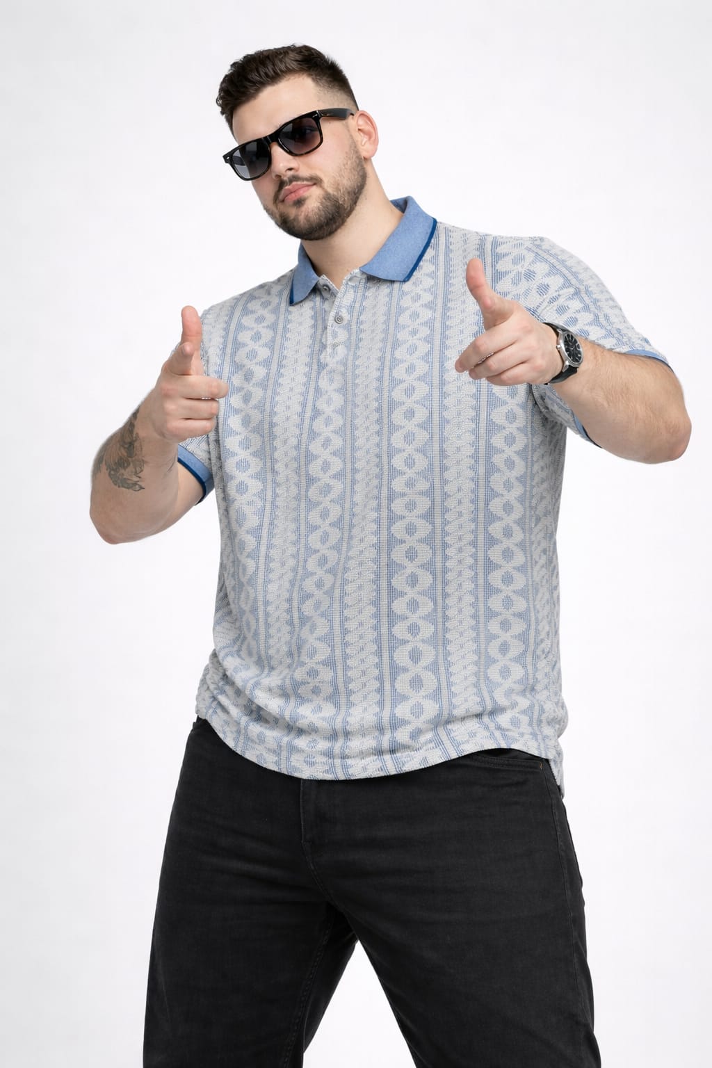 Austivo Men's  Polo Neck T-shirt