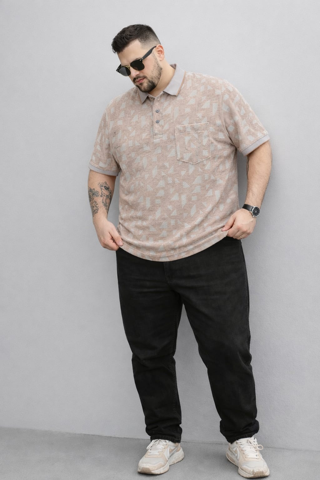 Austivo Men's  Polo Neck T-shirt