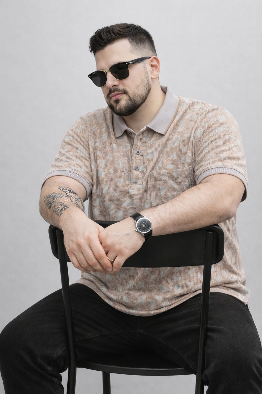 Austivo Men's  Polo Neck T-shirt