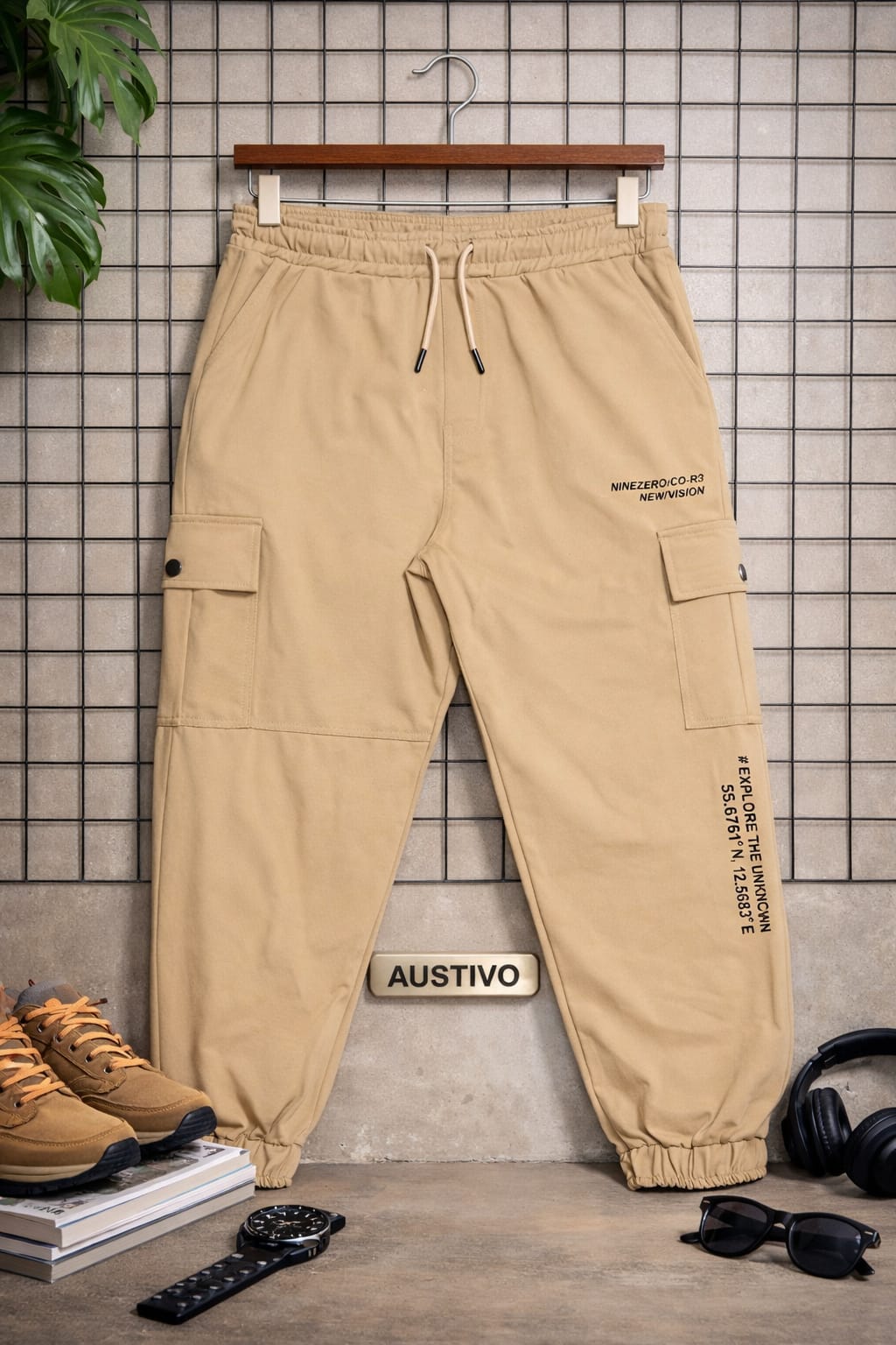 AUSTIVO Men’s Plus Size Cargo Pants