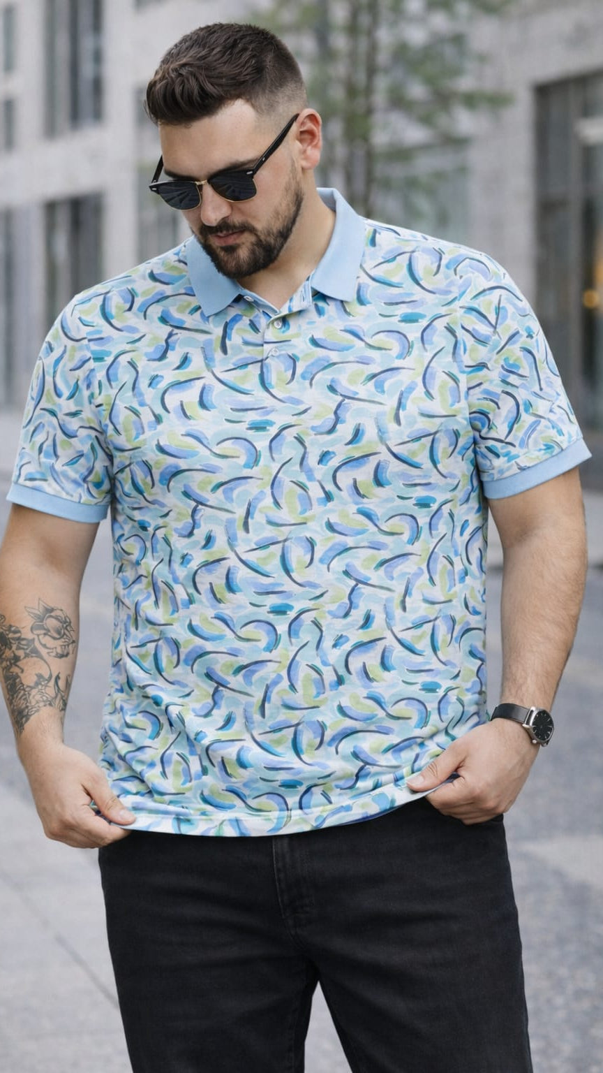 Austivo Men's  Polo Neck T-shirt