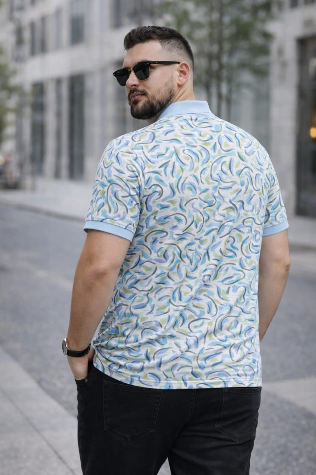 Austivo Men's  Polo Neck T-shirt