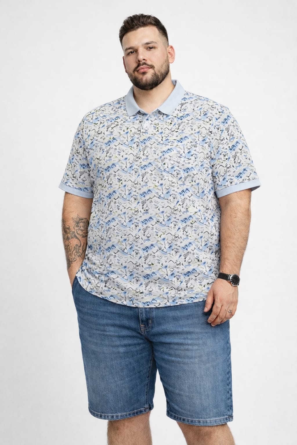 Austivo Men's  Polo Neck T-shirt