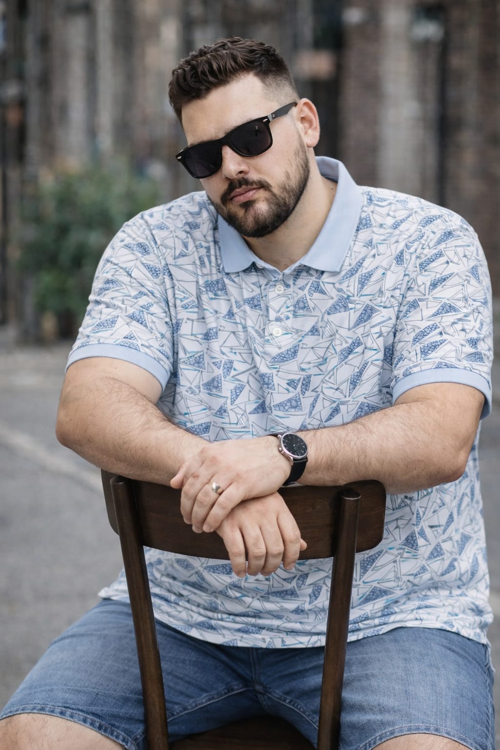 Austivo Men's  Polo Neck T-shirt