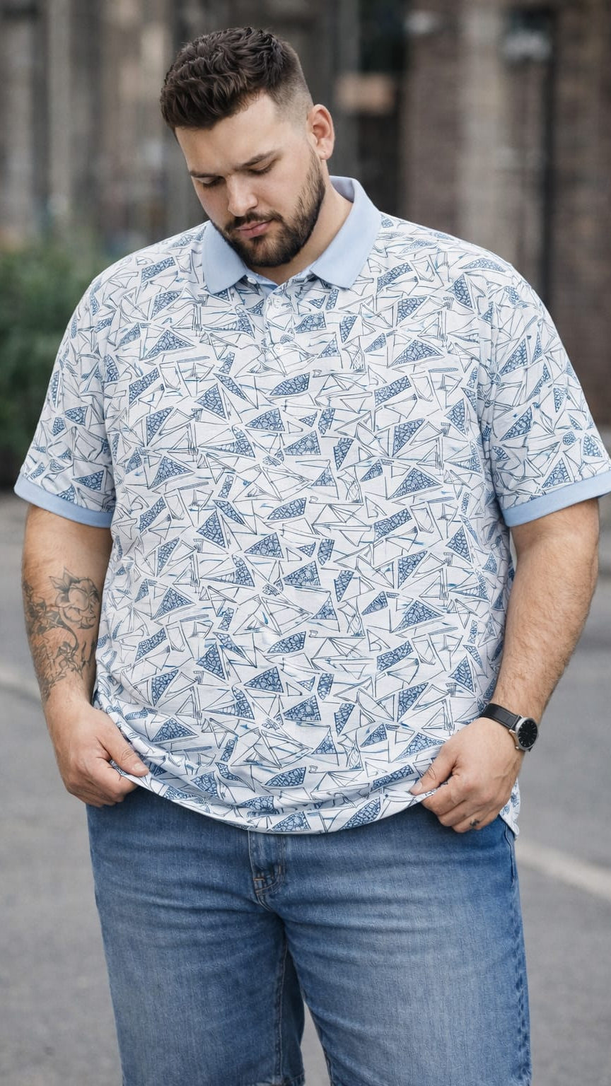 Austivo Men's  Polo Neck T-shirt