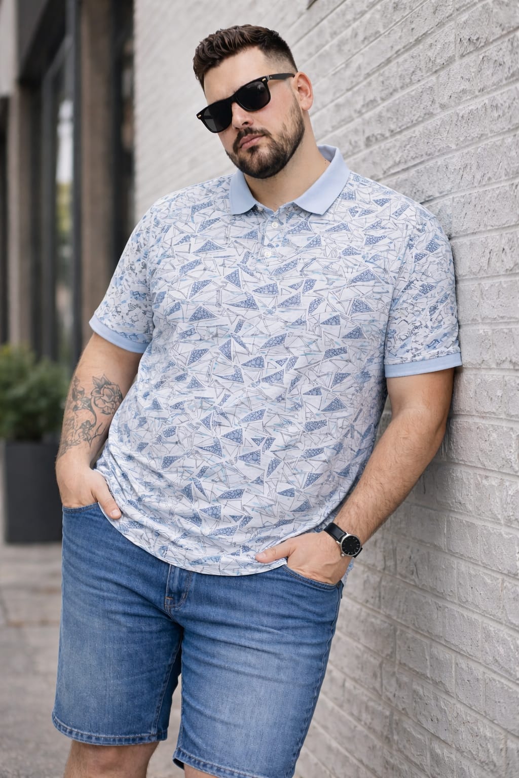 Austivo Men's  Polo Neck T-shirt