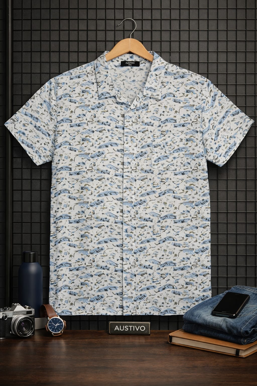 Austivo Men Plus Size Shirt