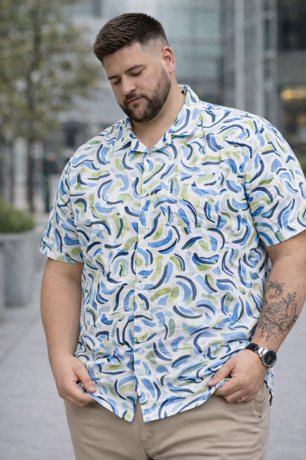 Austivo Men Plus Size Shirt