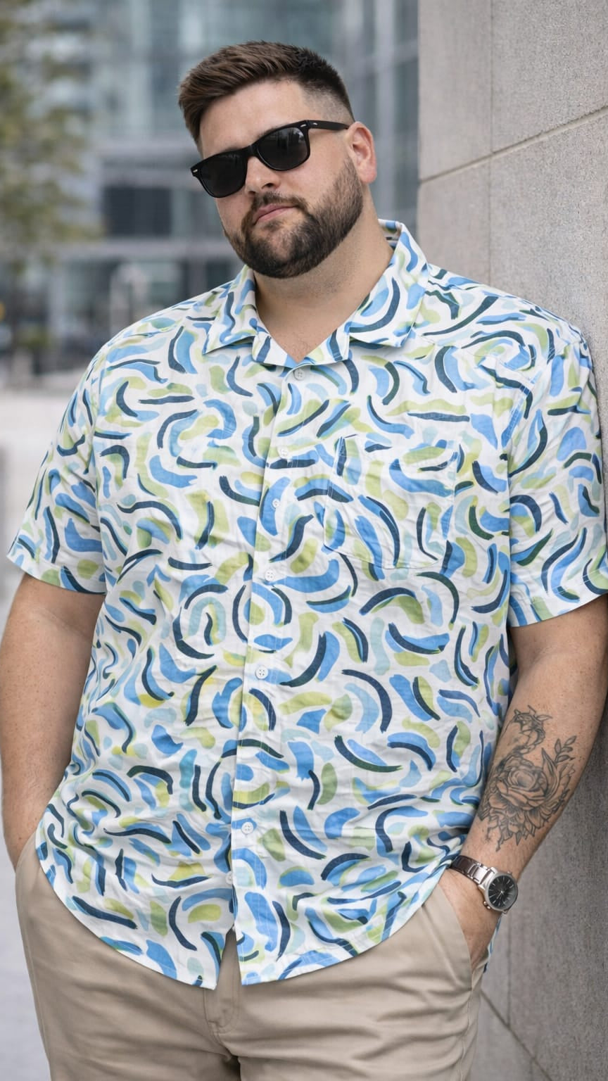 Austivo Men Plus Size Shirt