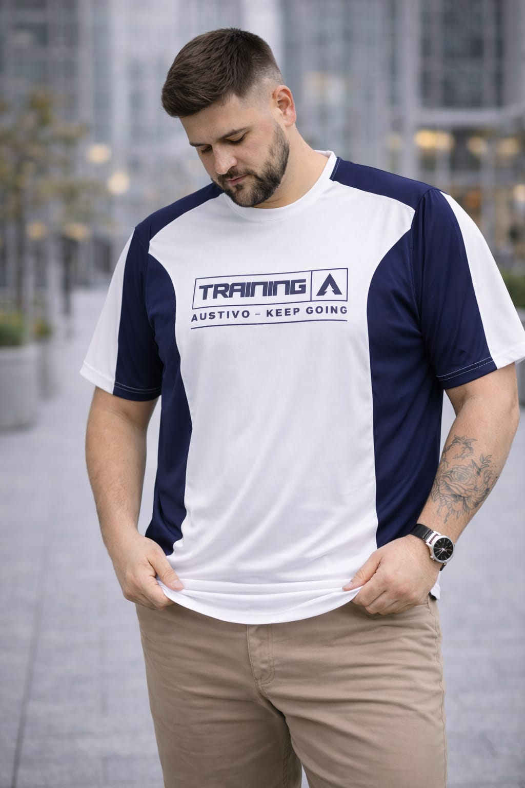 Austivo Men's Active Wear  T-shirt