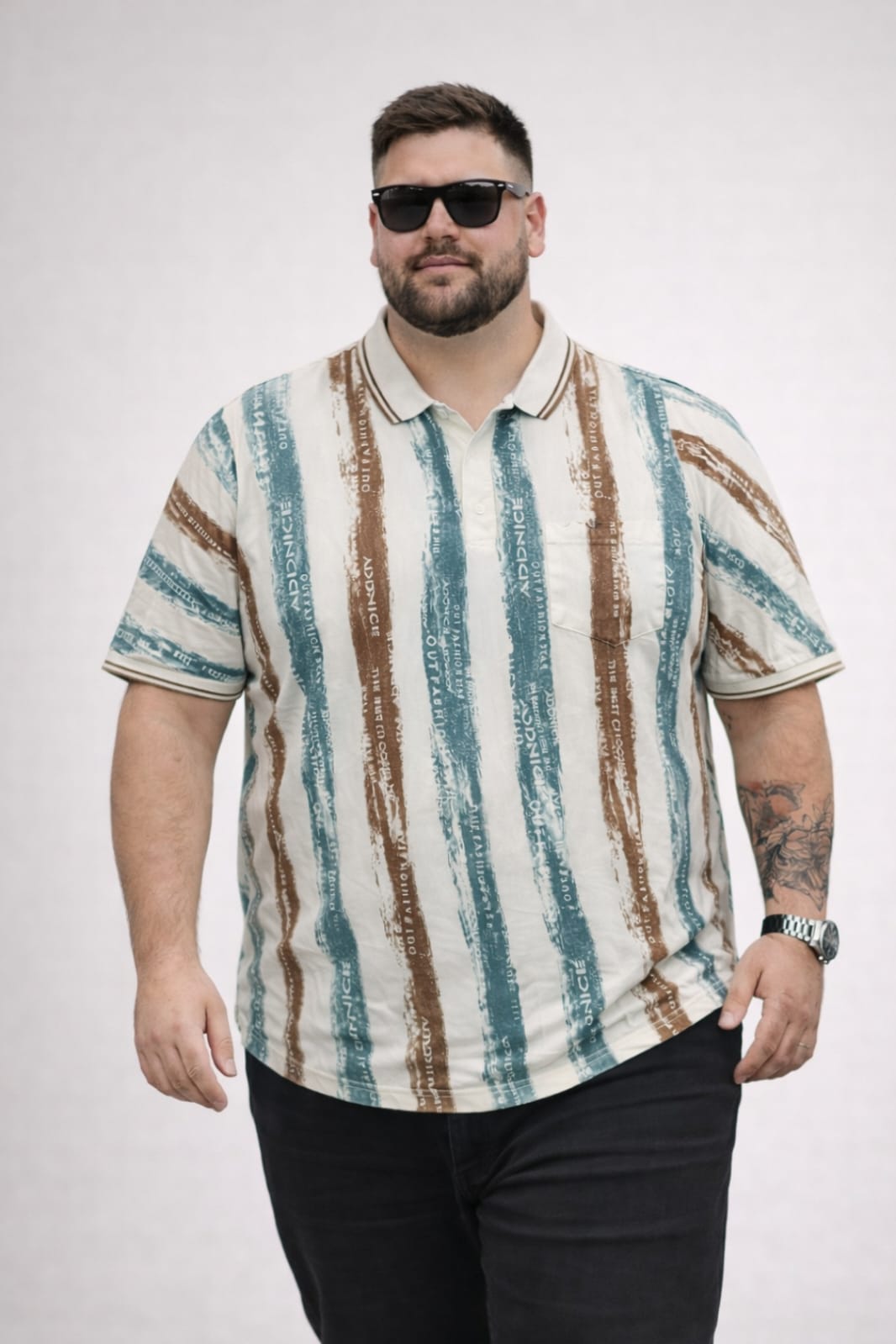 Austivo Men's  Polo Neck T-shirt