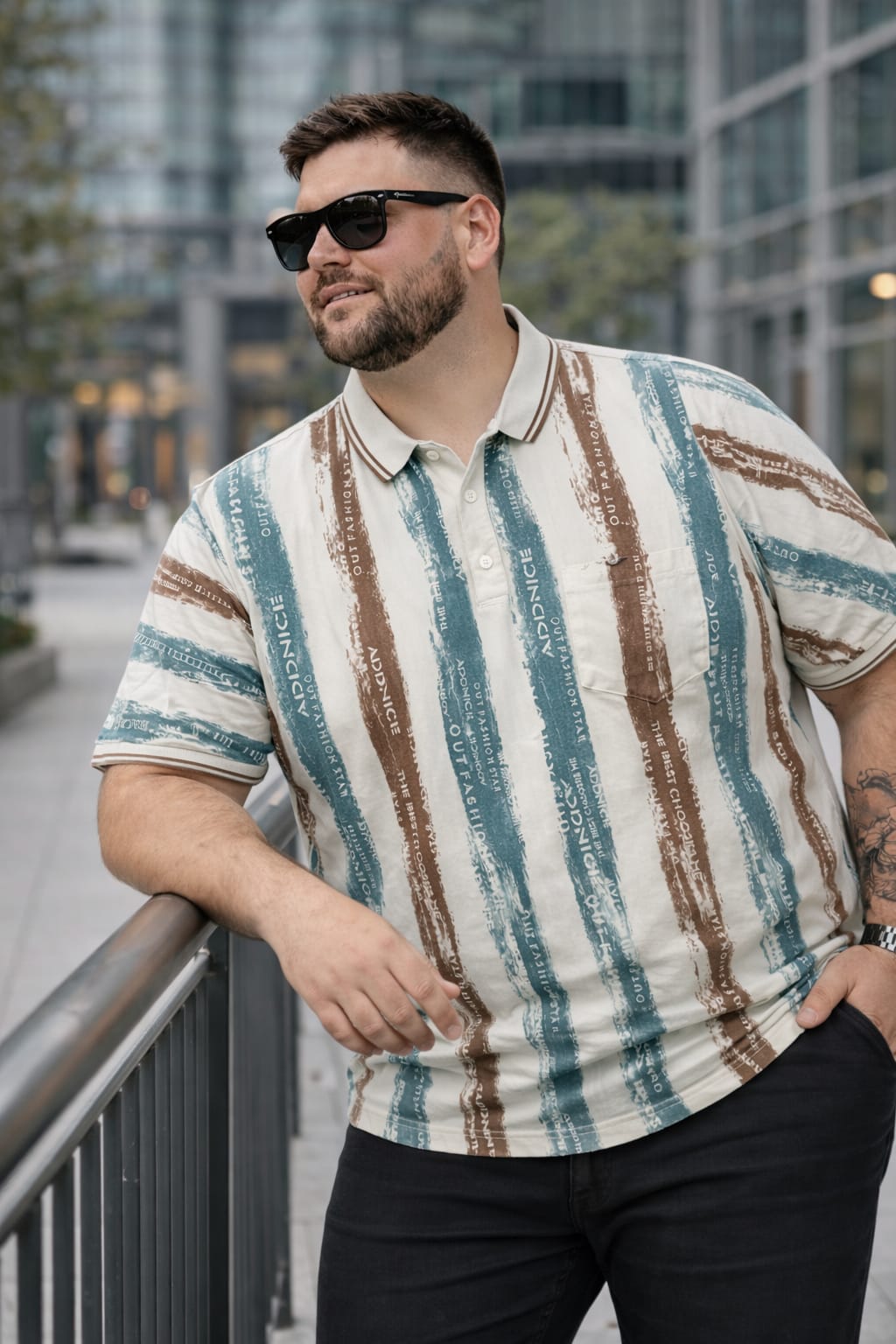 Austivo Men's  Polo Neck T-shirt