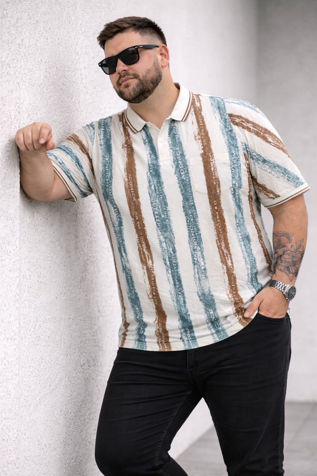 Austivo Men's  Polo Neck T-shirt