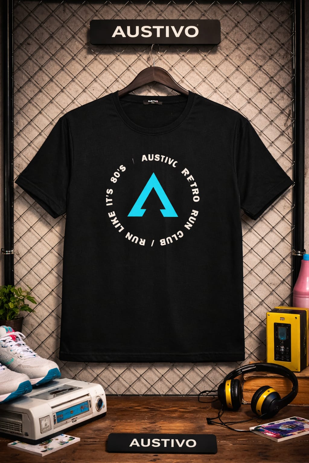 Austivo Men's Active Wear  T-shirt