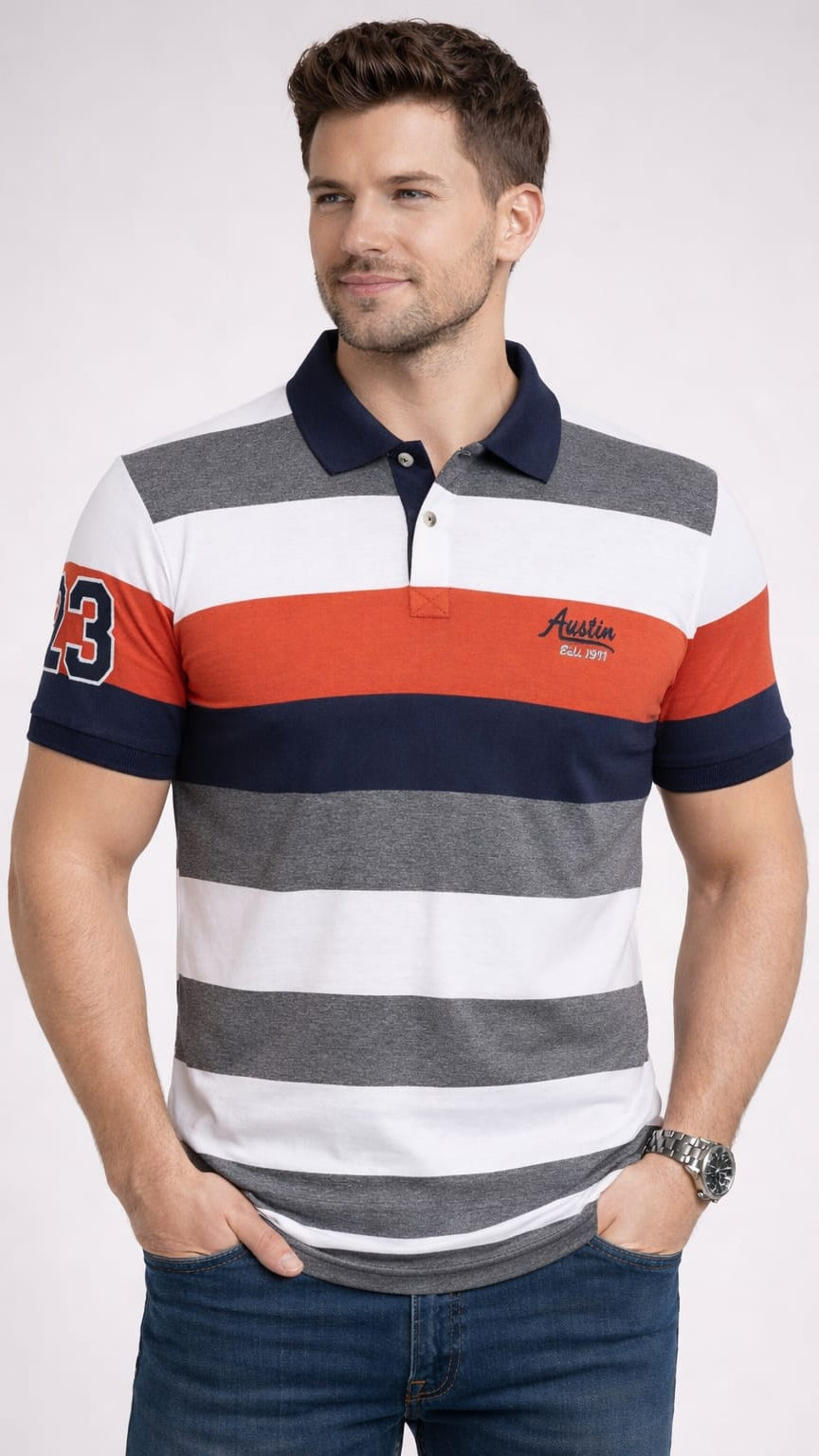 Multi Stripers Polo T-shirt
