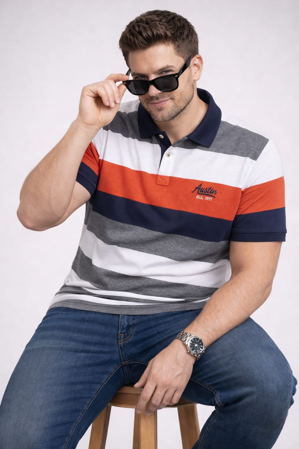 Multi Stripers Polo T-shirt