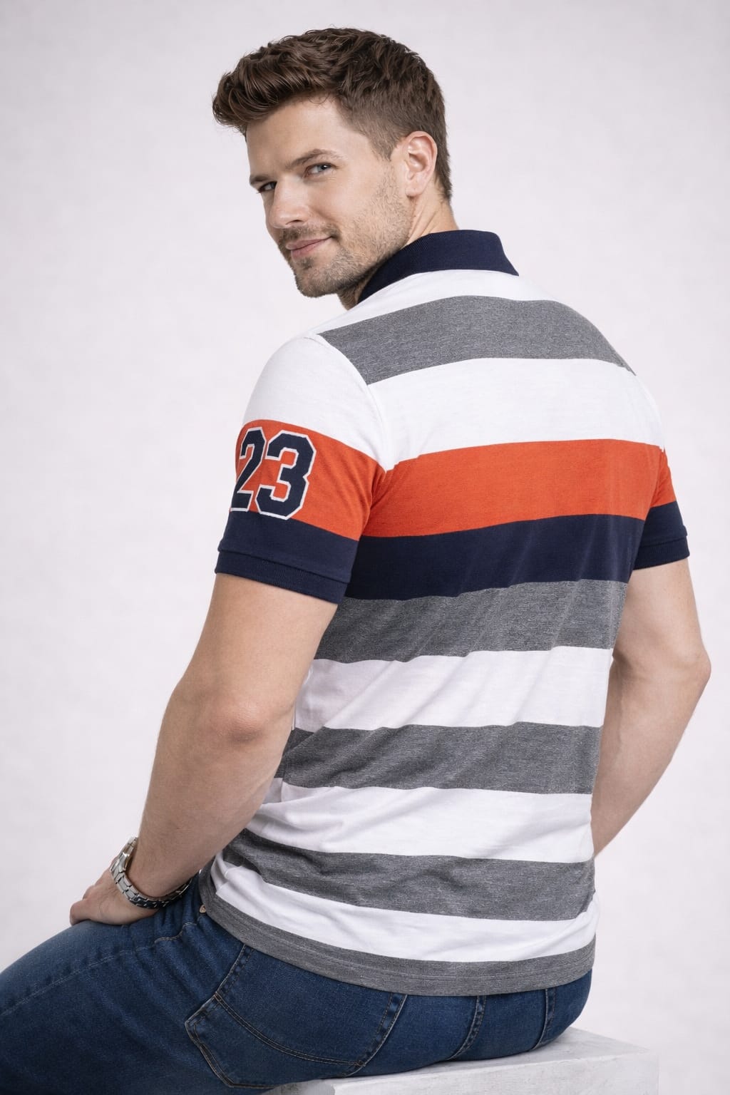Multi Stripers Polo T-shirt