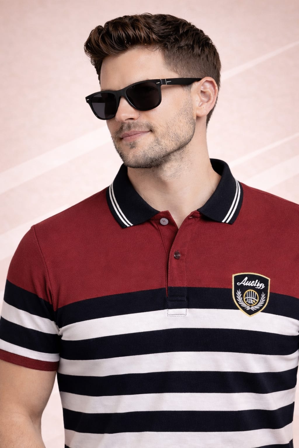 Multi Striper Polo T-shirt