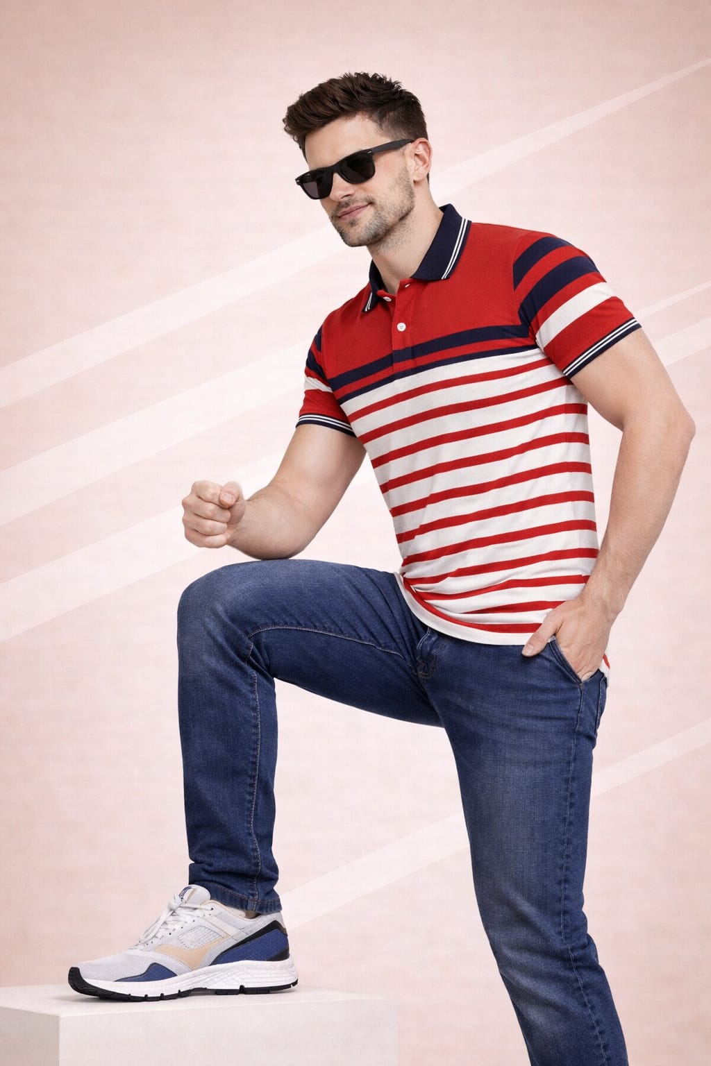Austin Wood Men's Multicolor  T-shirt