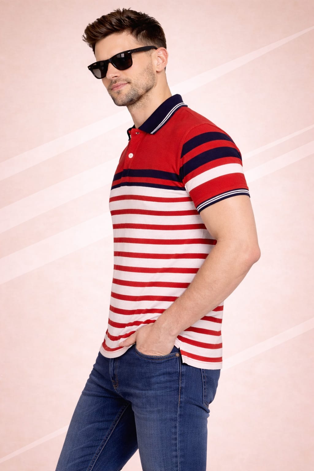 Austin Wood Men's Multicolor  T-shirt