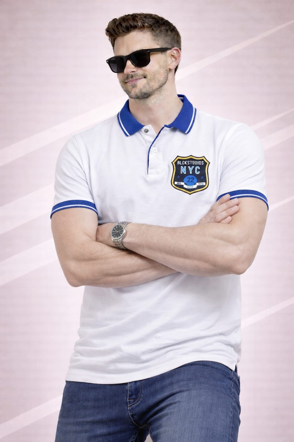 Austin Wood Solid Polo T-shirt