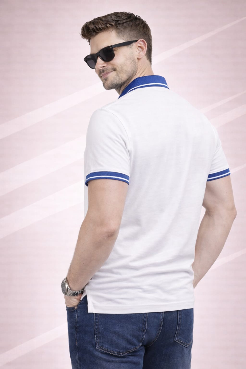 Austin Wood Solid Polo T-shirt