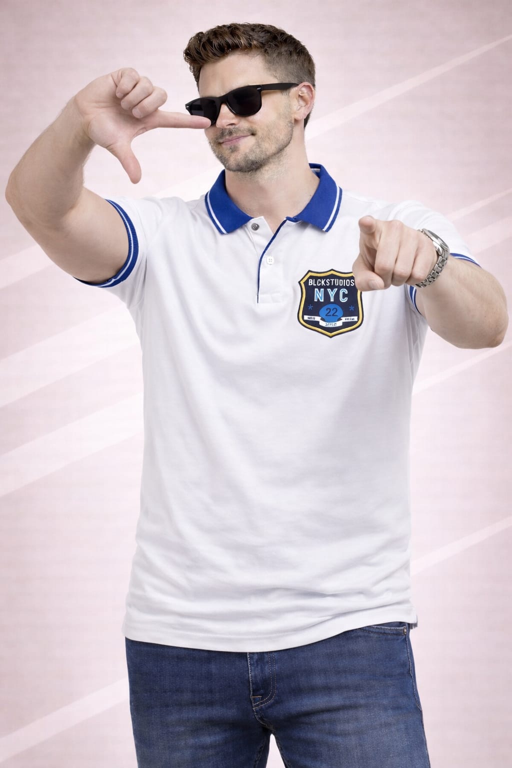Austin Wood Solid Polo T-shirt
