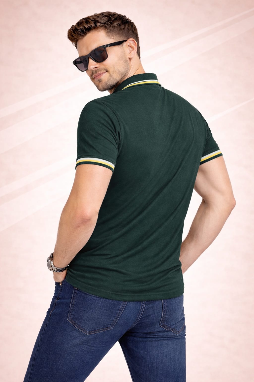 Austin Wood Solid Polo T-shirt