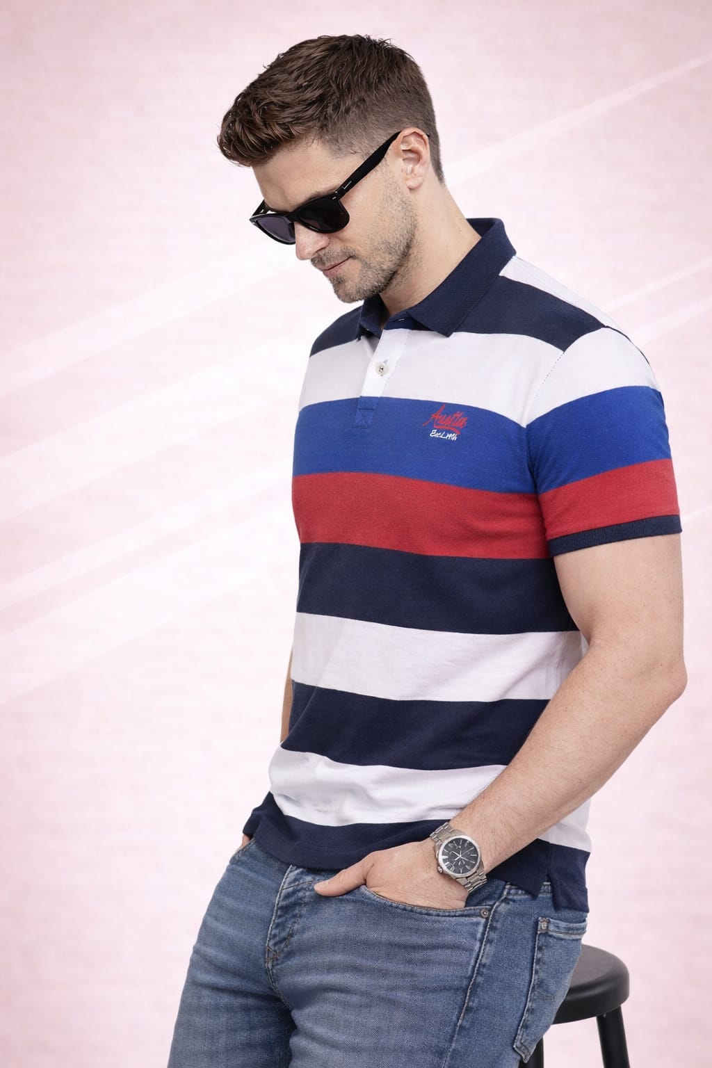 Multi Stripers Polo T-shirt