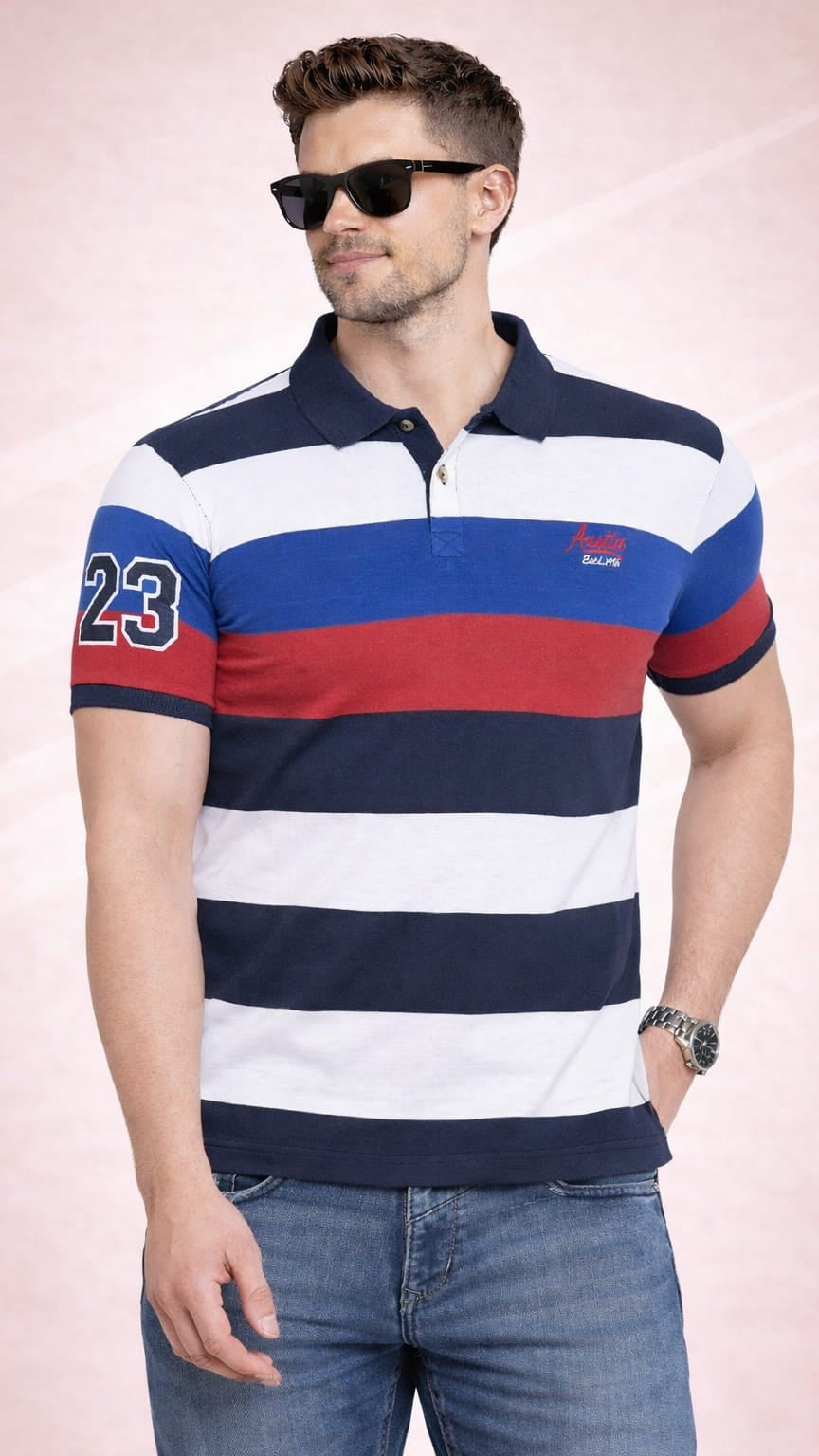 Multi Stripers Polo T-shirt