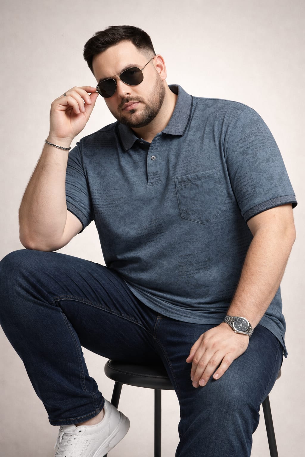 Austivo Men's  Polo Neck T-shirt