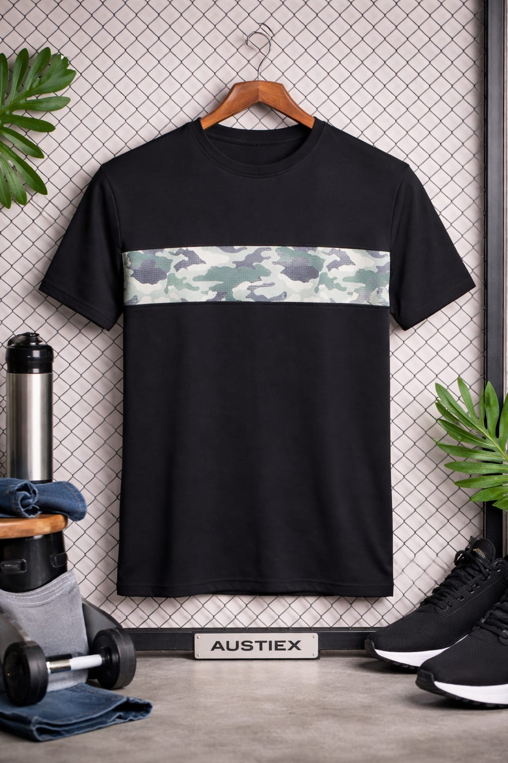 Austiex Men's Active Wear  T-shirt